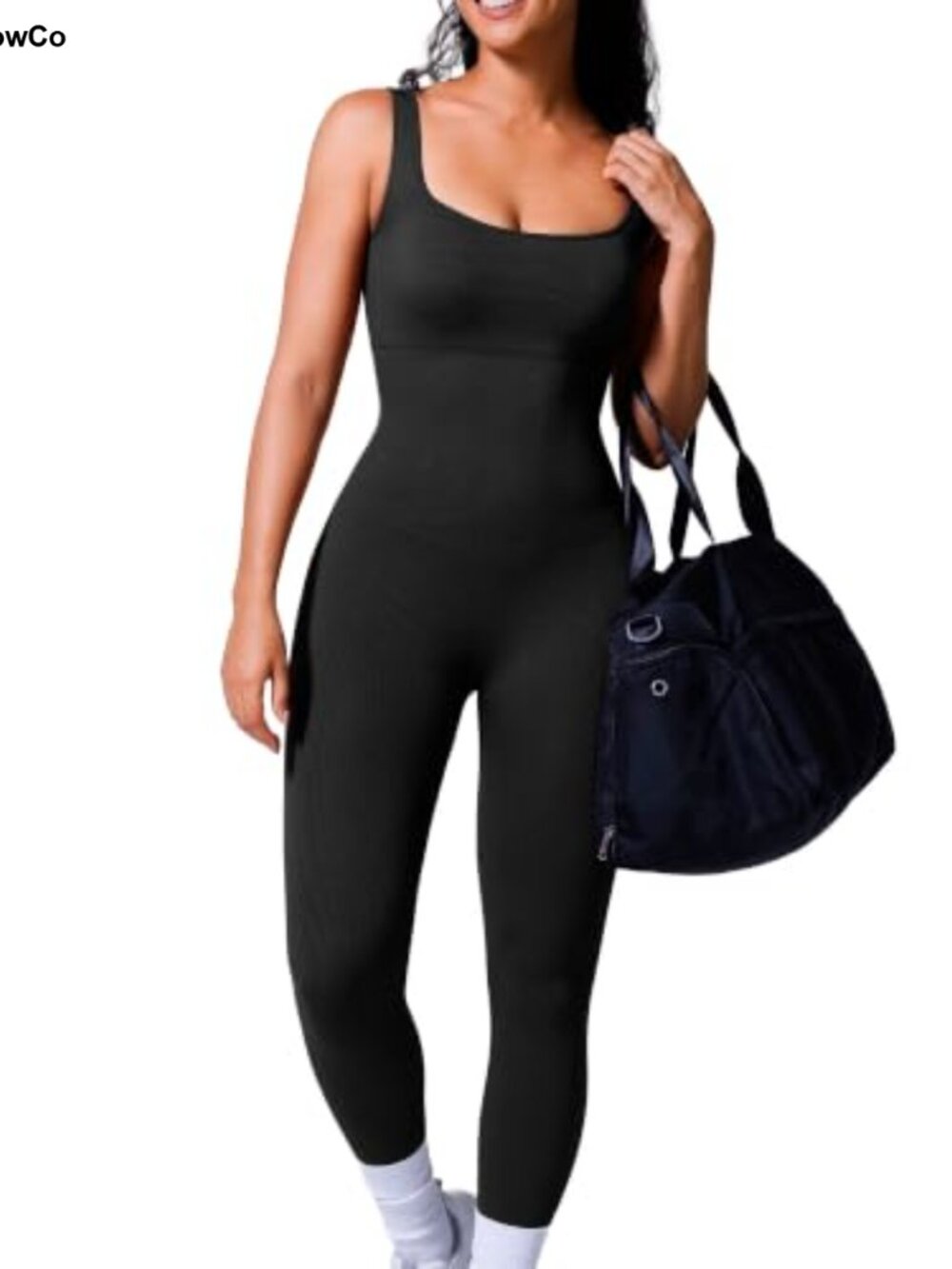 Seamless Square Neck Sleeveless Jumpsuit Sleeveless Bodysuit Jumpsuit